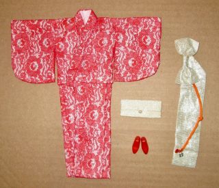Japanese Exclusive Francie Red Lace Kimono