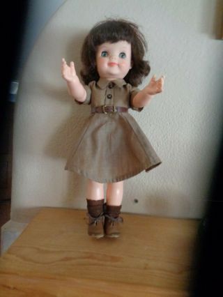 Vintage 1959 Effanbee Patsy Ann Girl Scout Brownie Doll 15 "